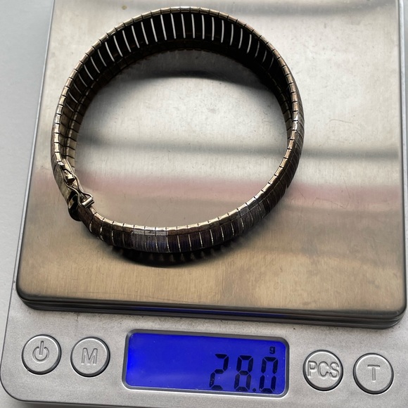 Vintage Sterling silver & gold Milor Italy bracelet cuff - Picture 16 of 16